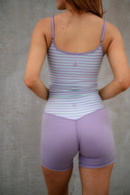 Lavender Lagoon Stripped Shorts