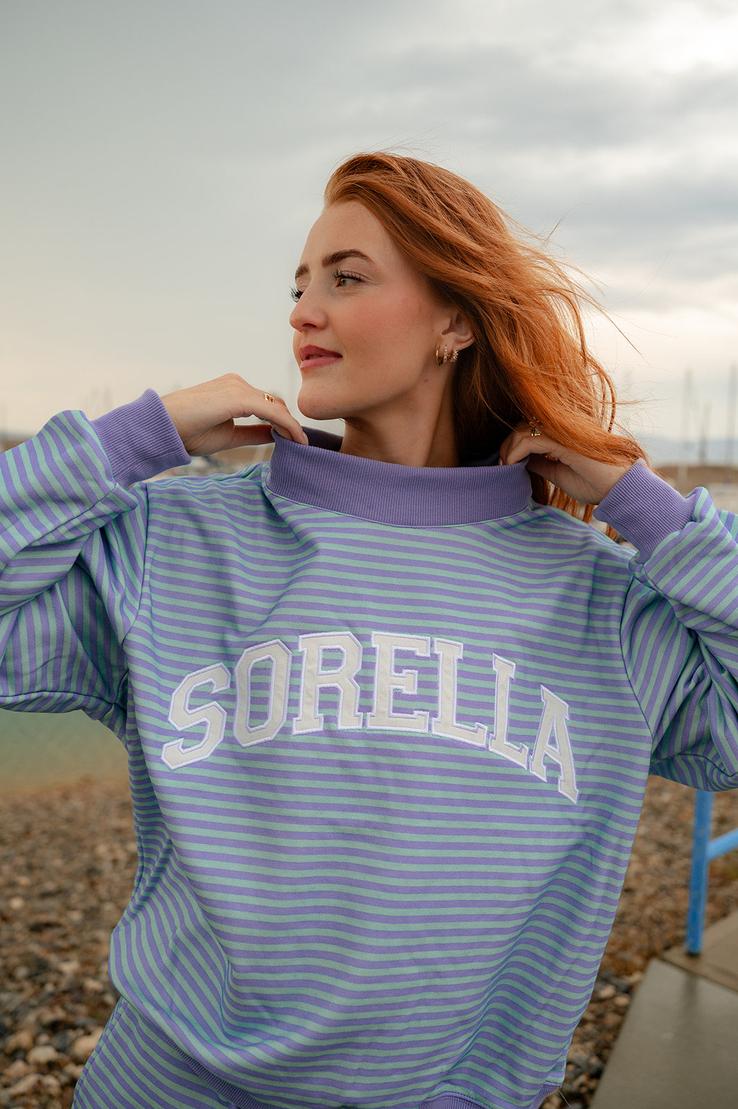 Lavender Lagoon Mockneck