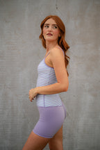 Lavender Lagoon Stripped Tank