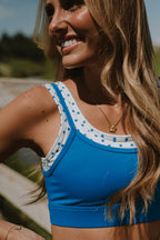 Coastal Dot Double-Layered Bra